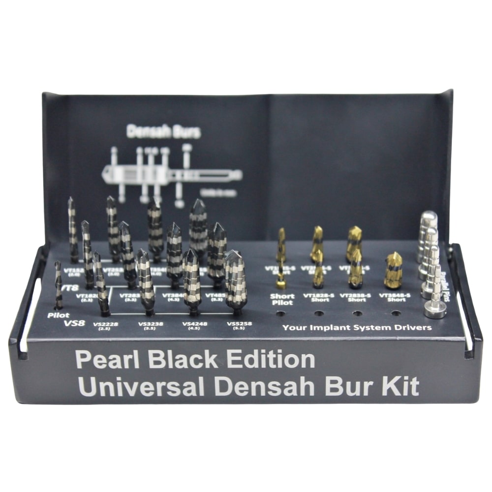Pearl Black Versah Danesh Osseodensification Burs Kit