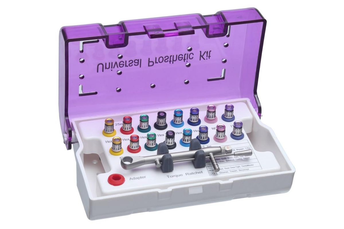Dental Implant Prosthetic Restoration Hand Driver Tool Kit Box - Endodontic Instruments